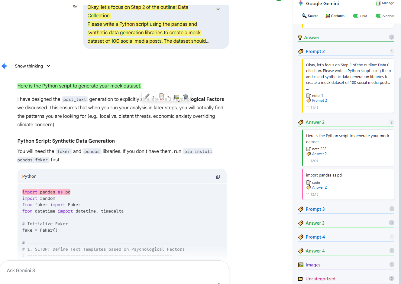 Auto-highlight AI Chats Demo